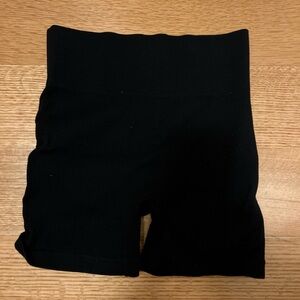 Black High-Waisted Shorts